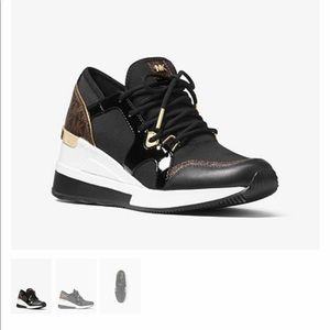 Black Michael Kors Liv Trainer Size:8